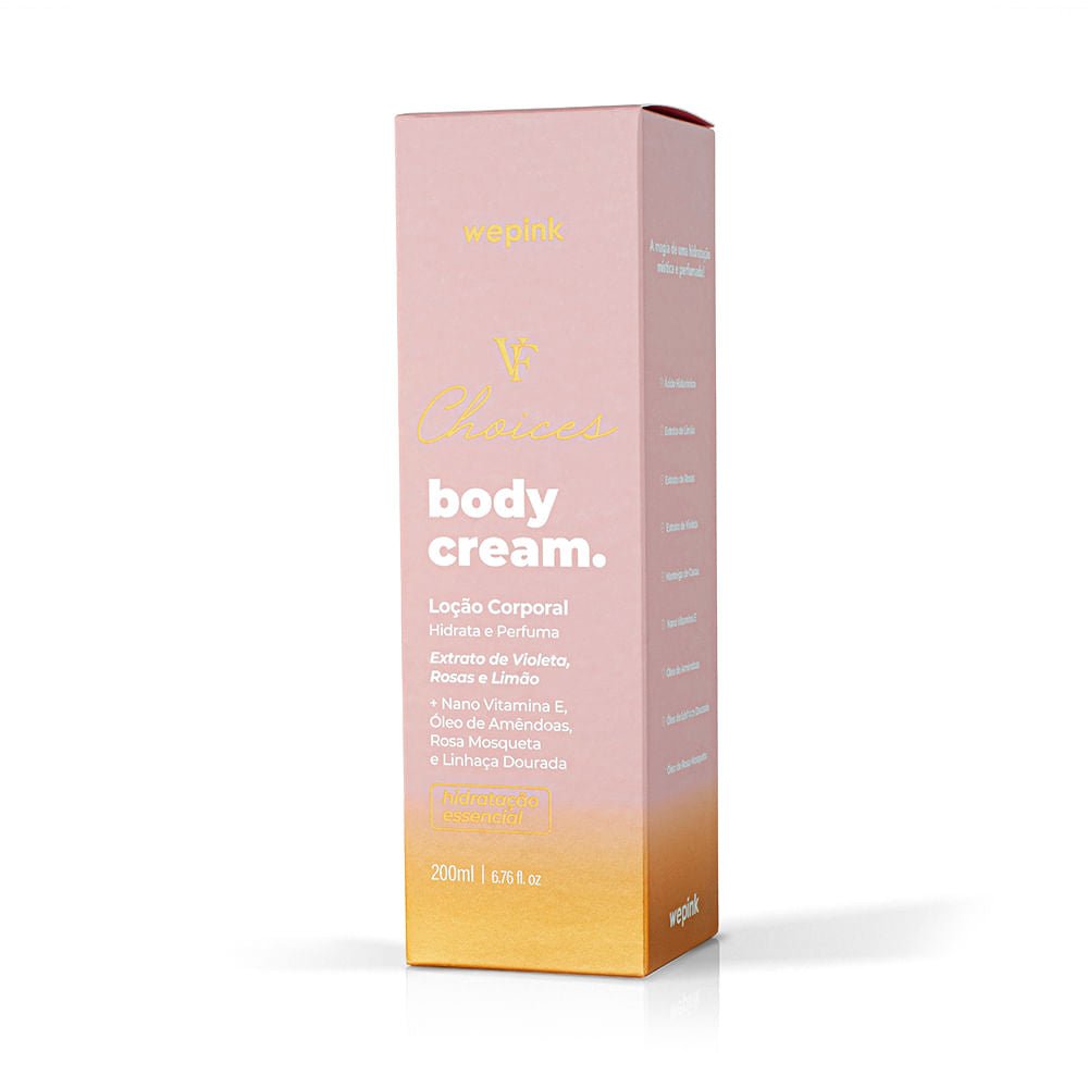 Body Cream VF Choices Desodorante Hidratante 200ml - Wepink - Imagem 5