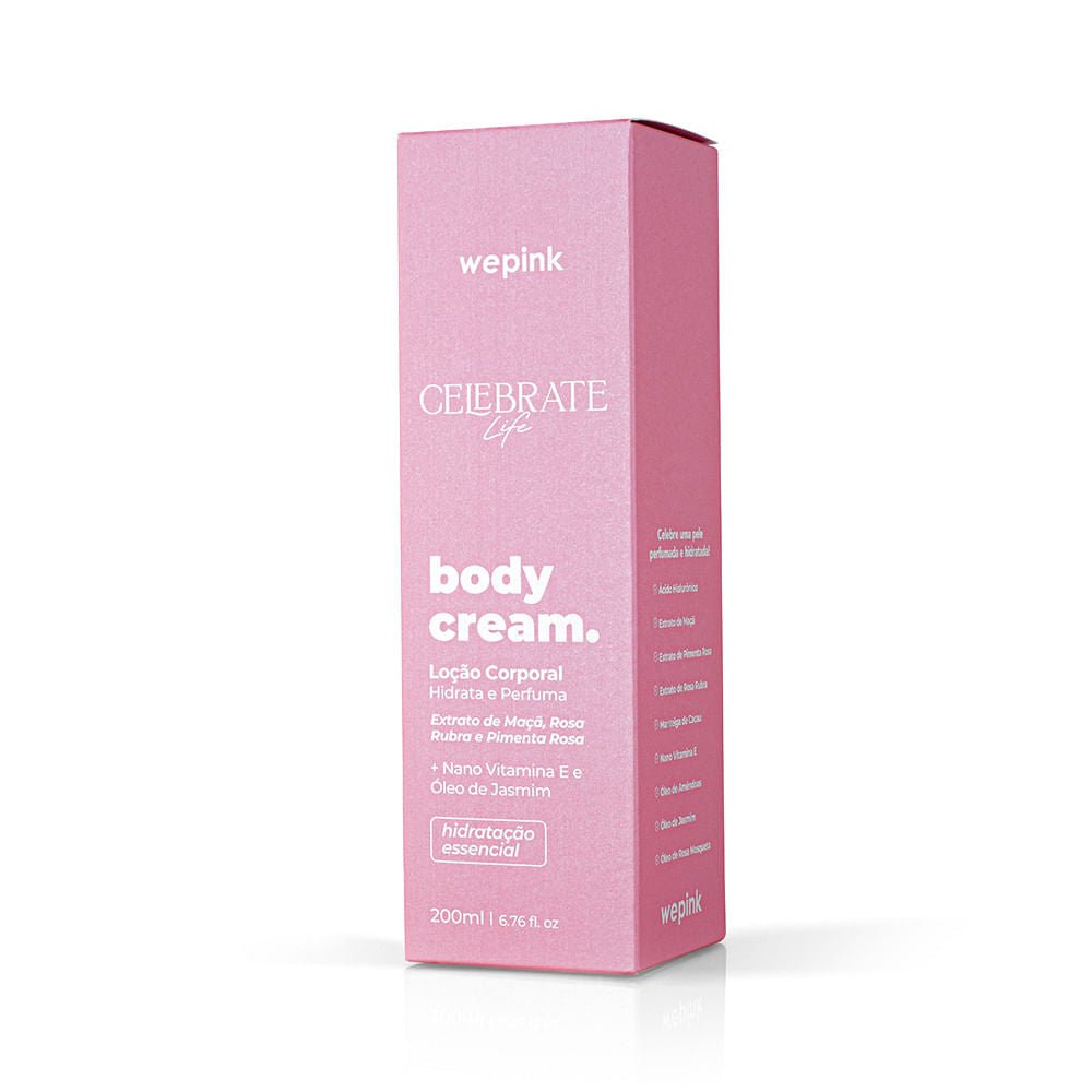 Body Cream Celebrate Life Desodorante Hidratante 200ml - Wepink - Imagem 5