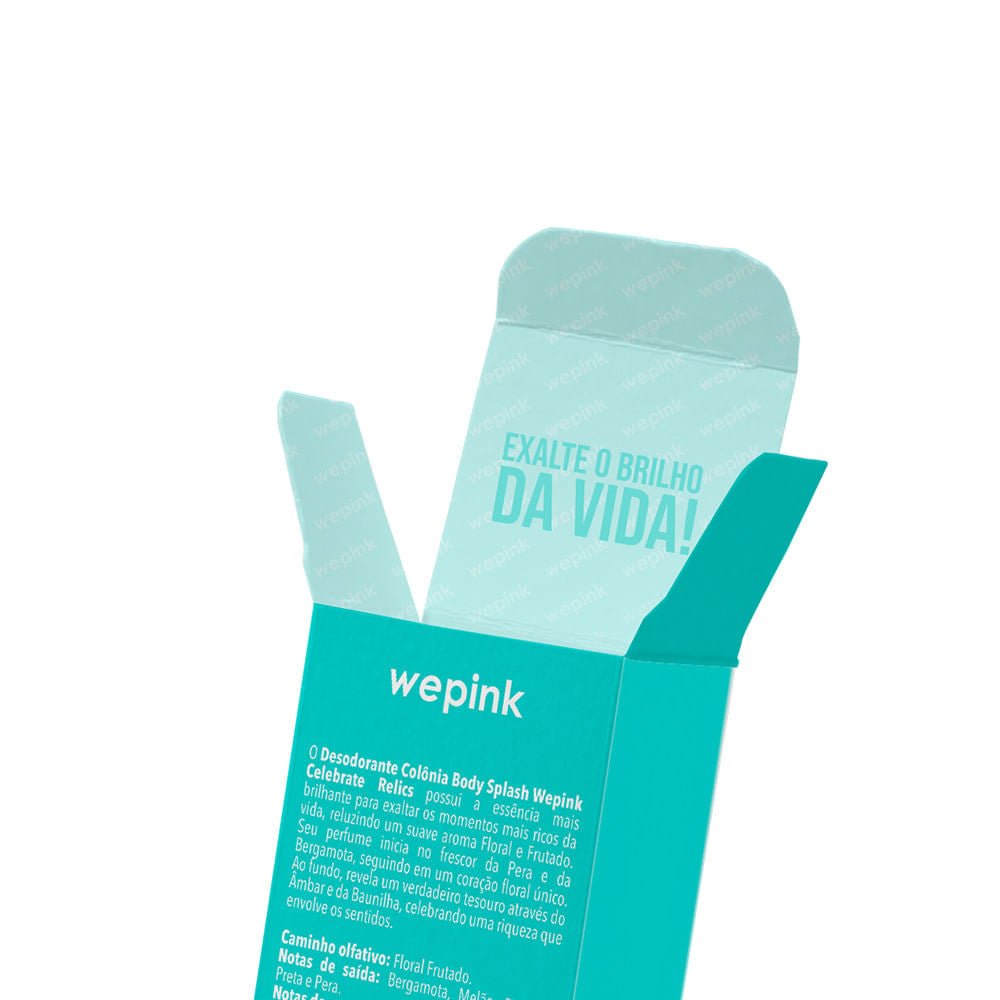 Body Splash Celebrate Relics Desodorante Colônia 200ml - Wepink - Imagem 5