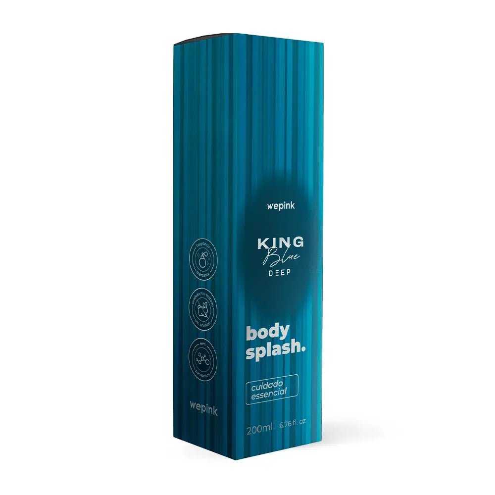 Body Splash King Blue Deep Desodorante Colônia 200ml - Wepink - Imagem 4