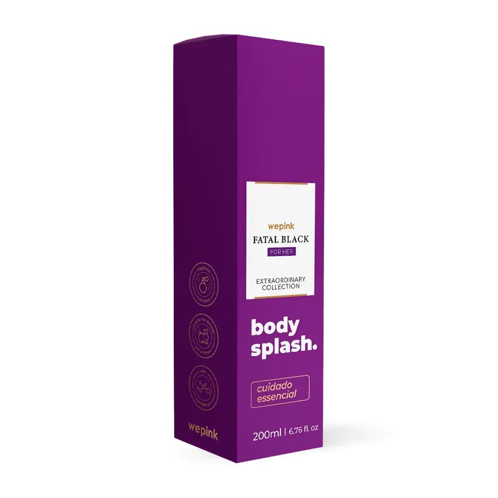 Body Splash Fatal Black For Her Desodorante Colônia 200ml - Wepink - Imagem 4