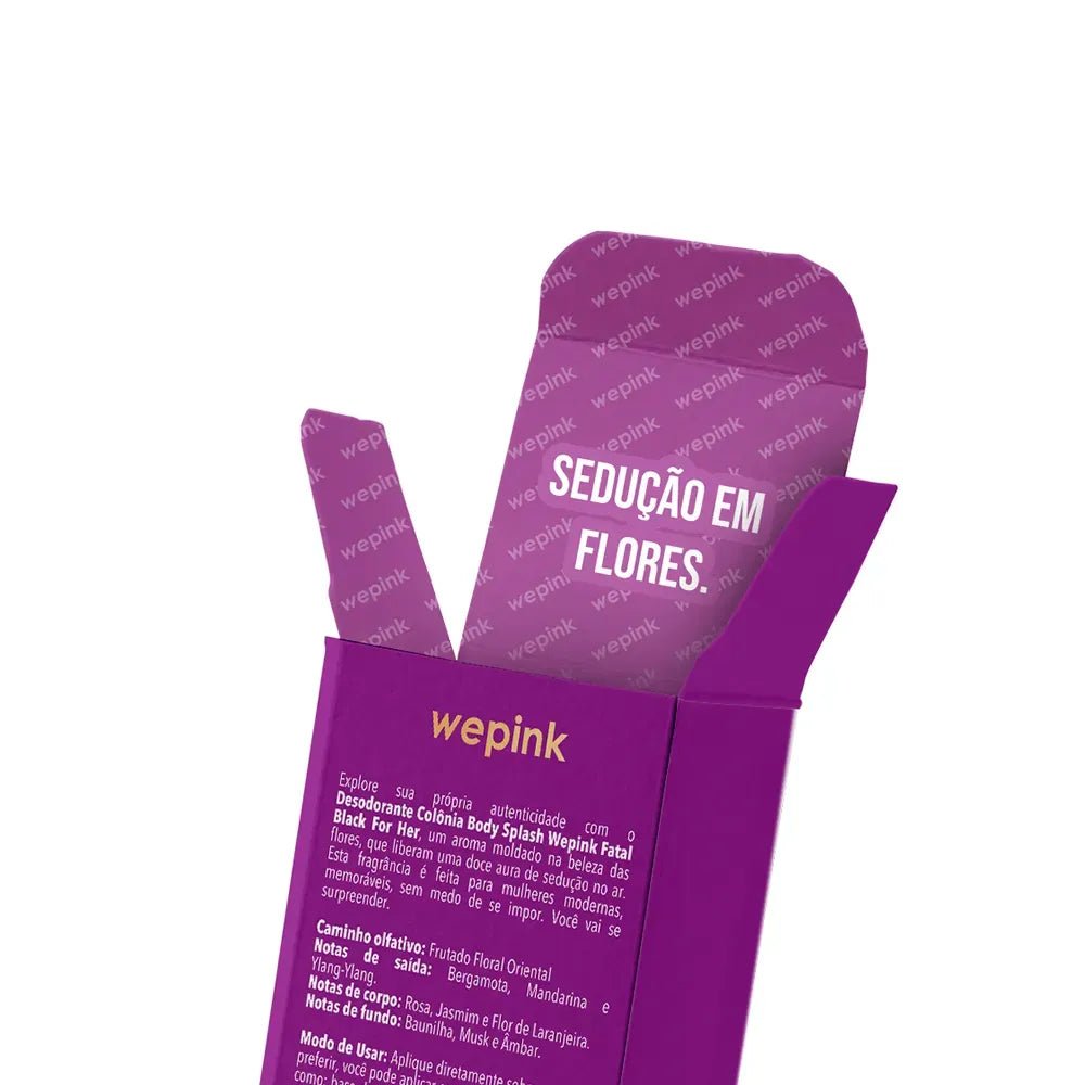 Body Splash Fatal Black For Her Desodorante Colônia 200ml - Wepink - Imagem 5
