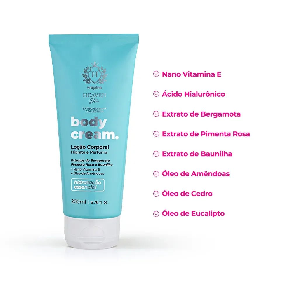 Body Cream Heaven Blue Desodorante Hidratante 200ml - Wepink - Imagem 2