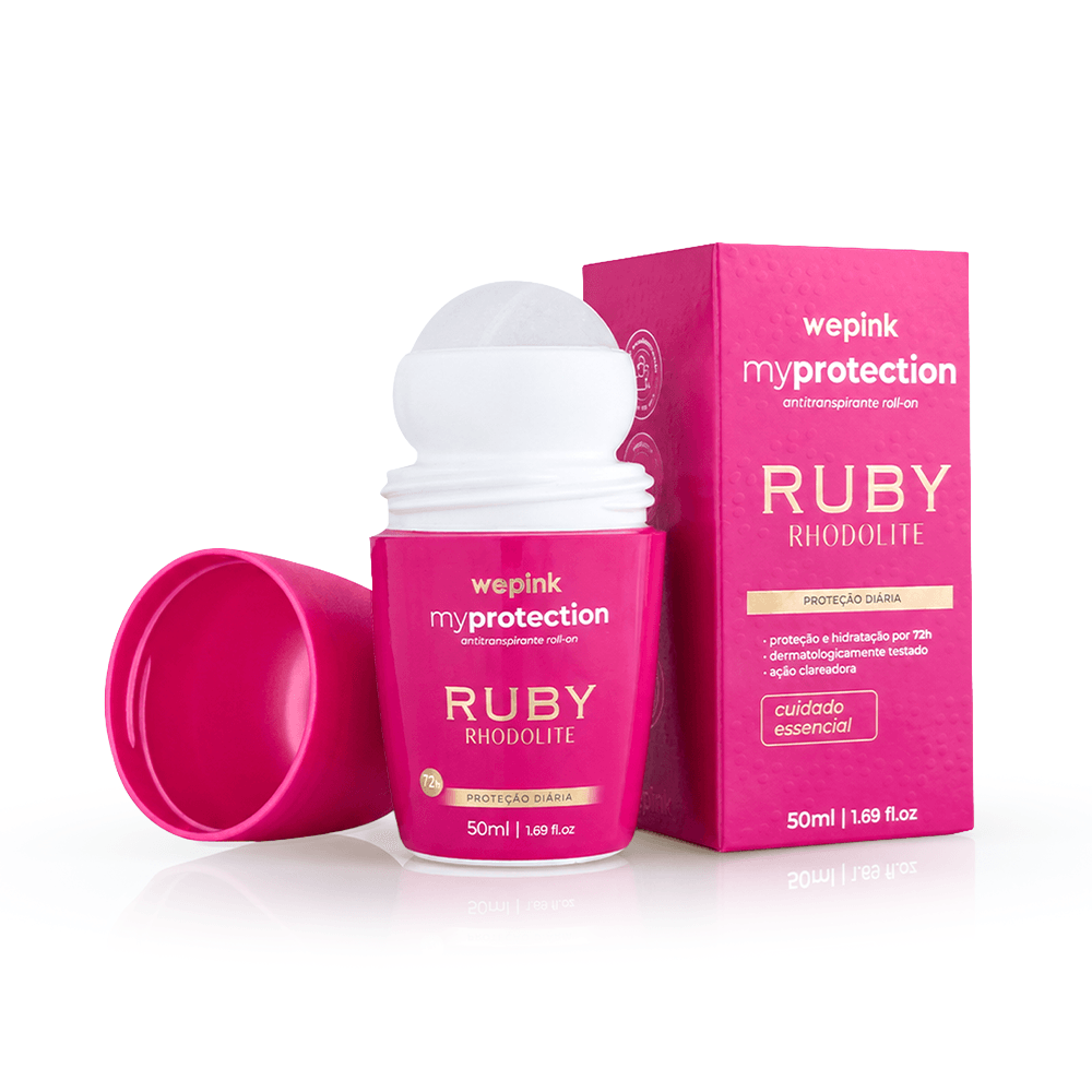 Desodorante Antitranspirante Roll-on Ruby Rhodolite 50ml - Wepink - Imagem 2