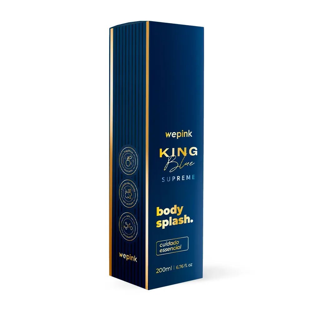 Body Splash King Blue Supreme Desodorante Colônia 200ml - Wepink - Imagem 4