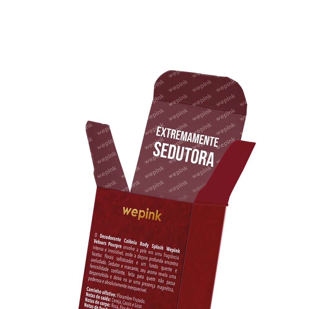Body Splash Velours Pourpre Desodorante Colônia 200ml - Wepink - Imagem 5